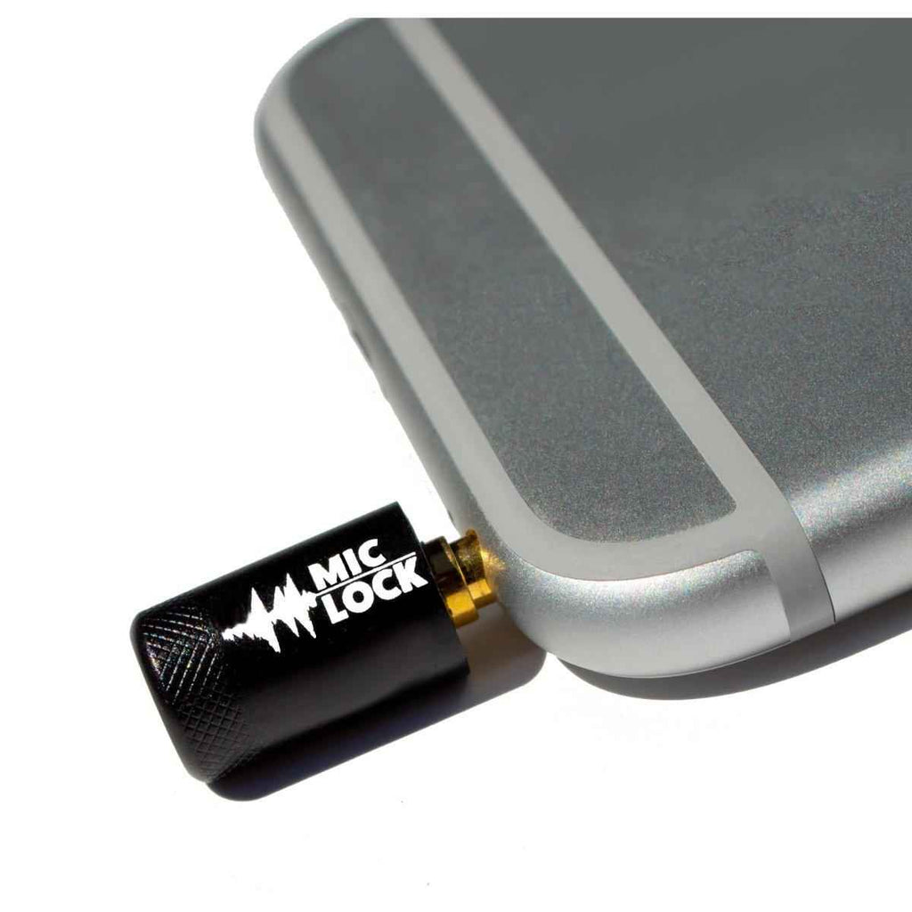 Mic-Lock 3.5mm Single-Ended Microphone Blocker Black